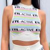 Women ELIYA THE LABEL | Candy Stripe Knit Crop