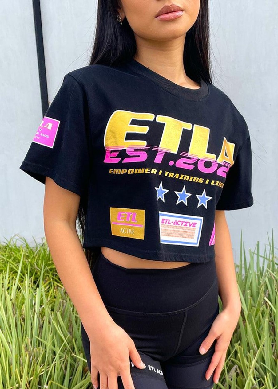 Women ELIYA THE LABEL | Racer Crop Tee